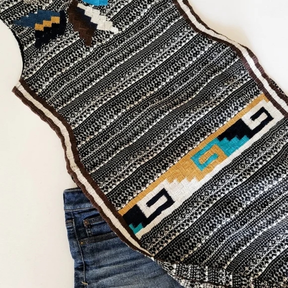 CALYPSO ST. BARTH - Tweed Embroidered Boho Tunic Size Small - Picture 7 of 15